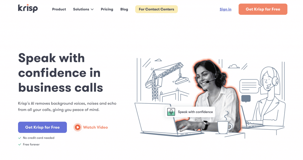 Krisp.ai, one of the best AI tools for business