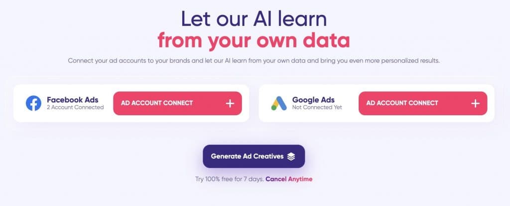 adcreative ad account integration