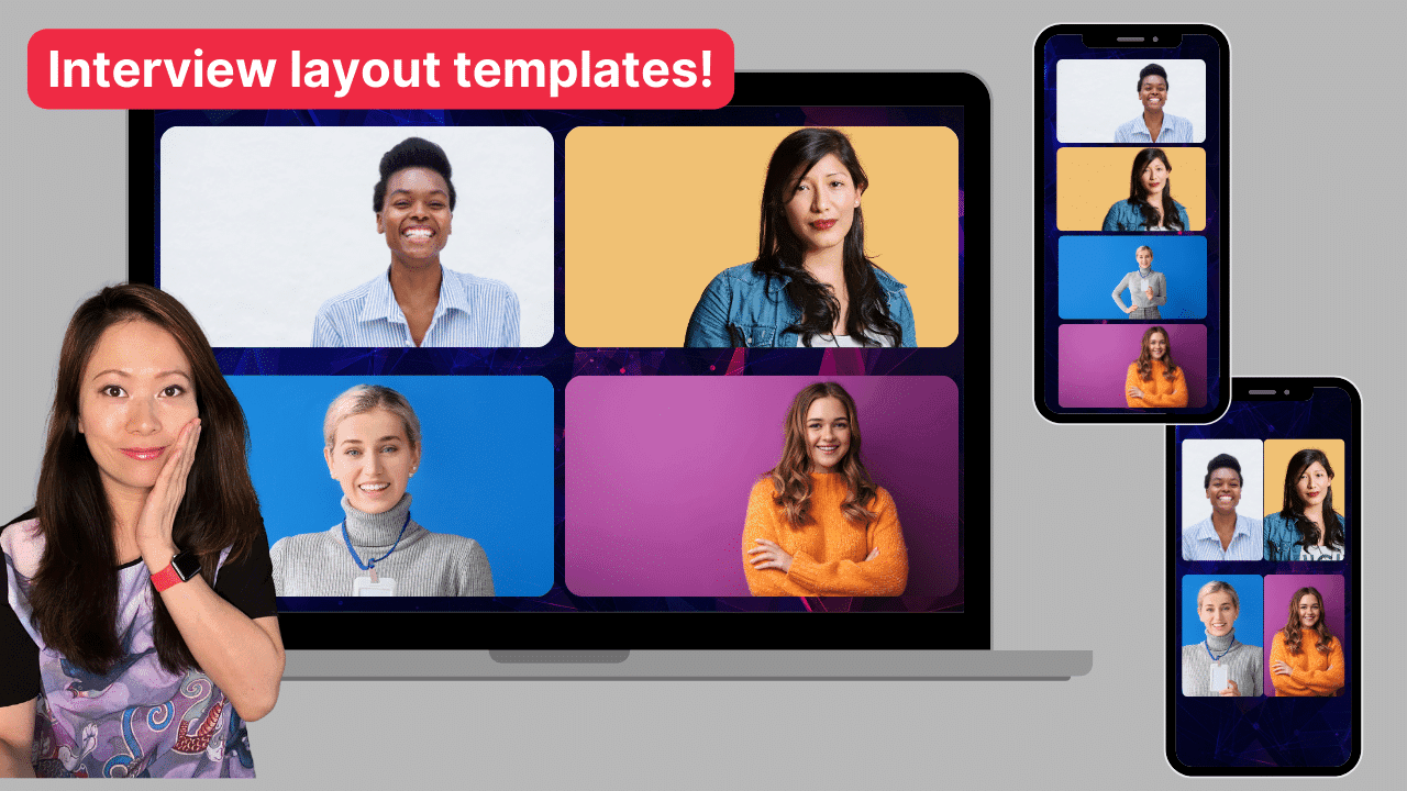 VERTICAL Interview Video Templates for Social Media (2023)