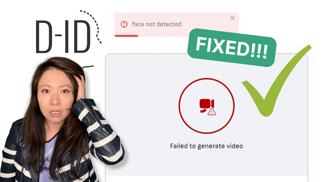 D-ID: Face not detected error FIXED! (2023)