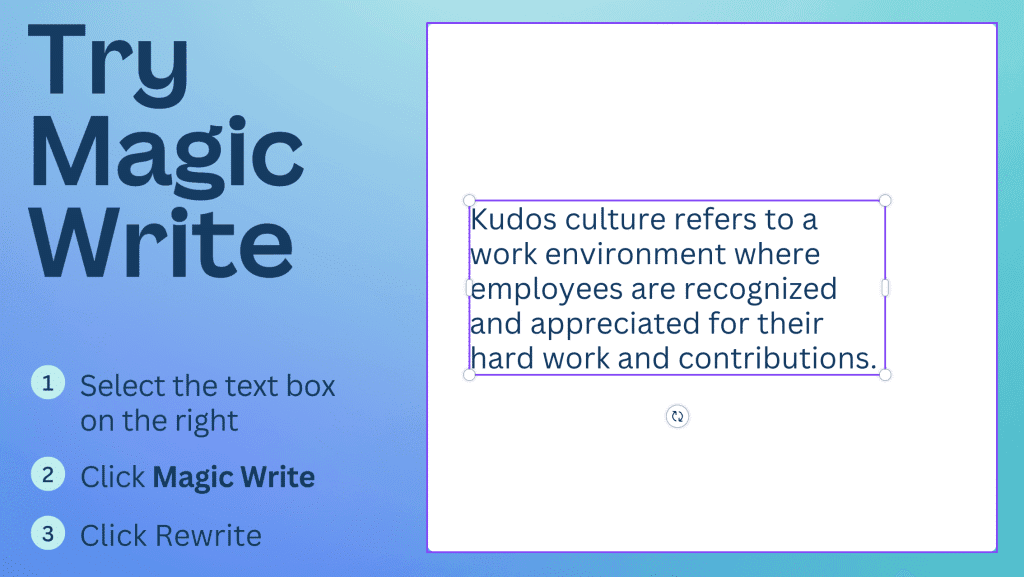 Canva Magic Studio - Magic Write