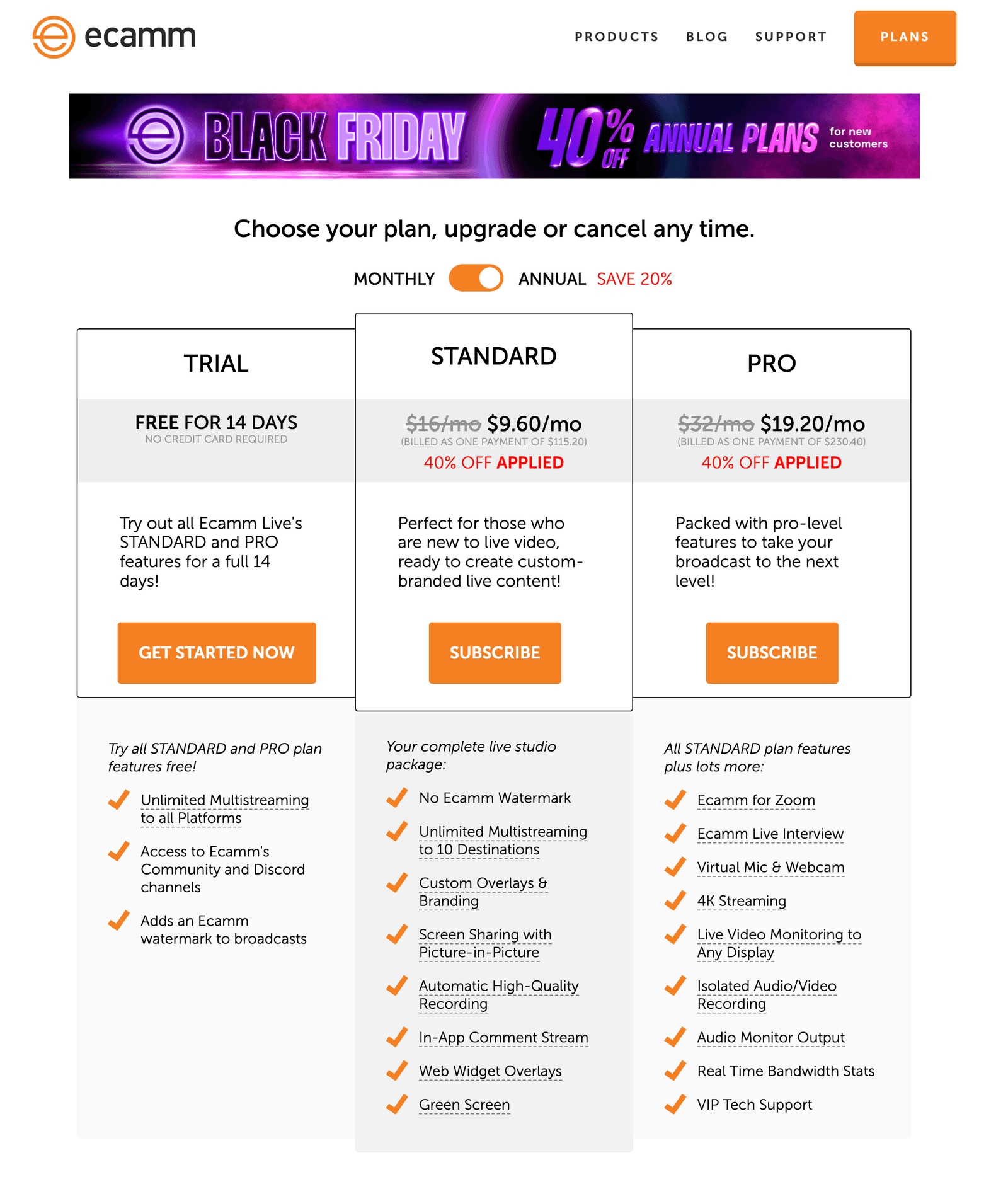 Ecamm Live Black Friday Sale 2025