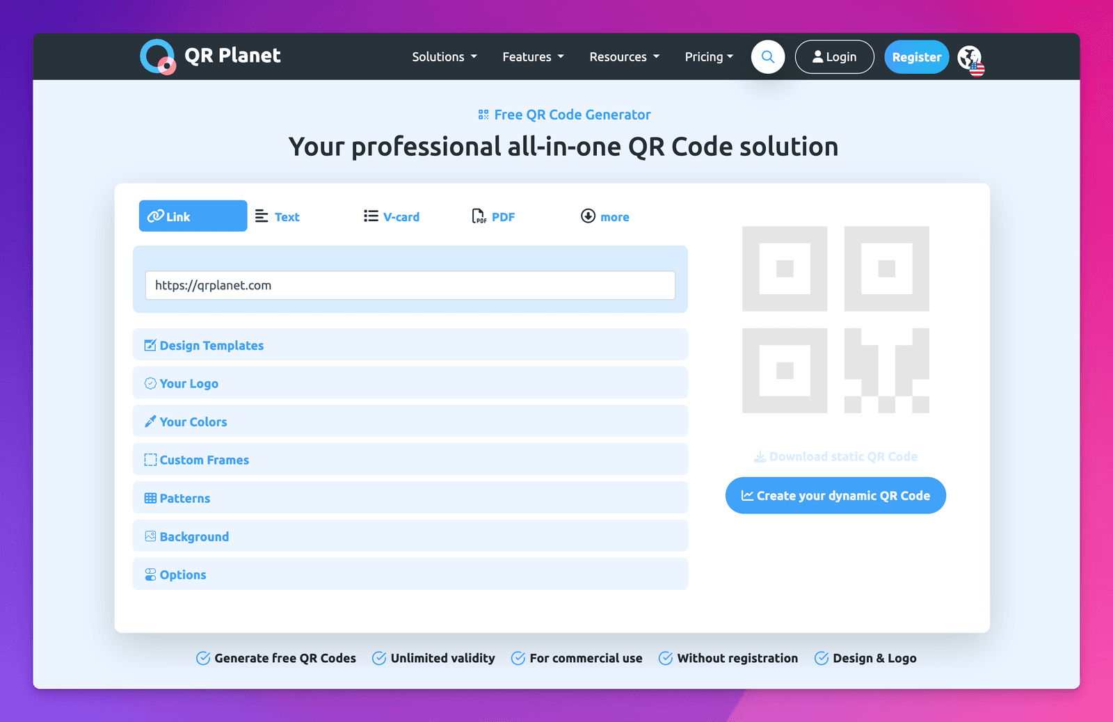 QR planet GS1 qr code generator