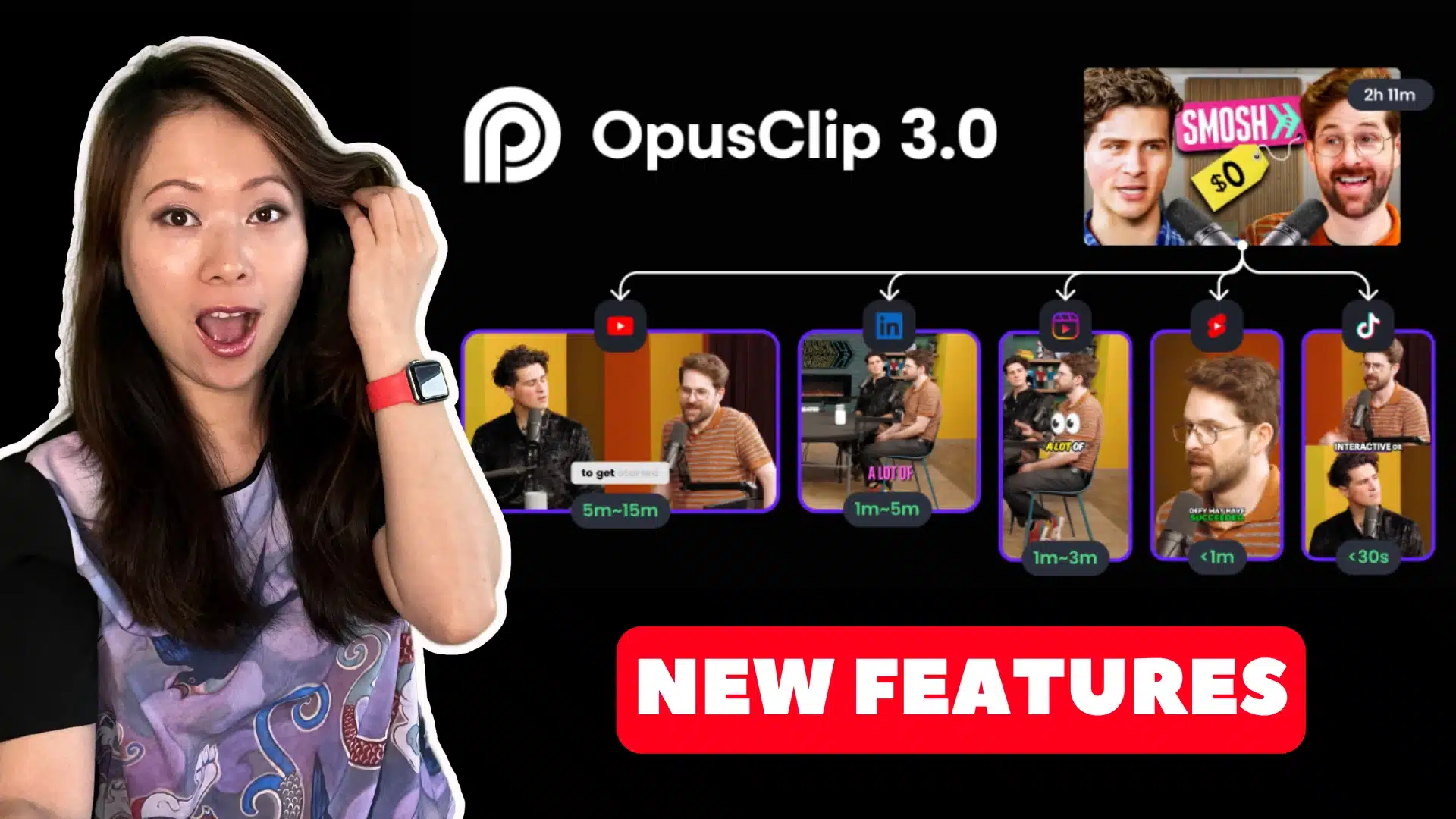 OpusClip 3.0 Is Now Available: AI B-Roll, 3-15 Min Clips, And More!