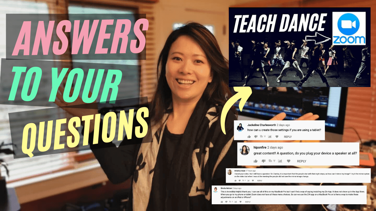 Q&a for Zoom Live Tutorial for Dance Instructors