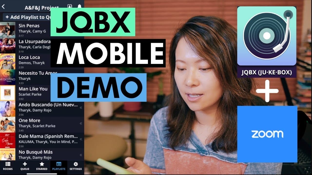 How to Fix Music Sync in Zoom With Jqbx (Mobile App Demo)