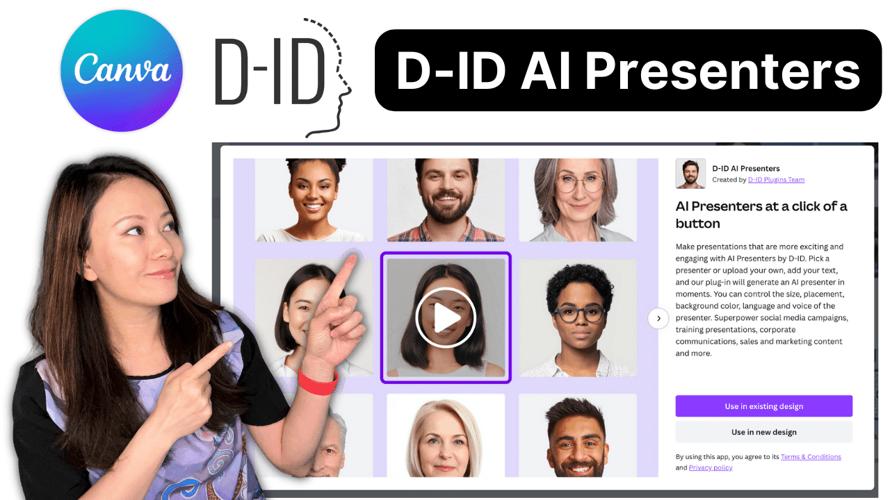 D-ID: Canva integration, chat.D-ID and Creative Reality Studio