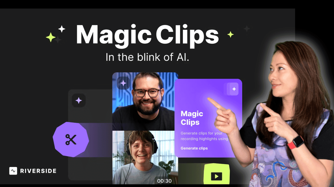 Magic Clips from Riverside just launched (2023)