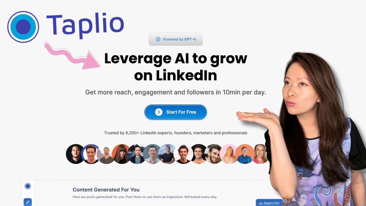 Taplio: Best AI Tool for LinkedIn Creators and Agencies