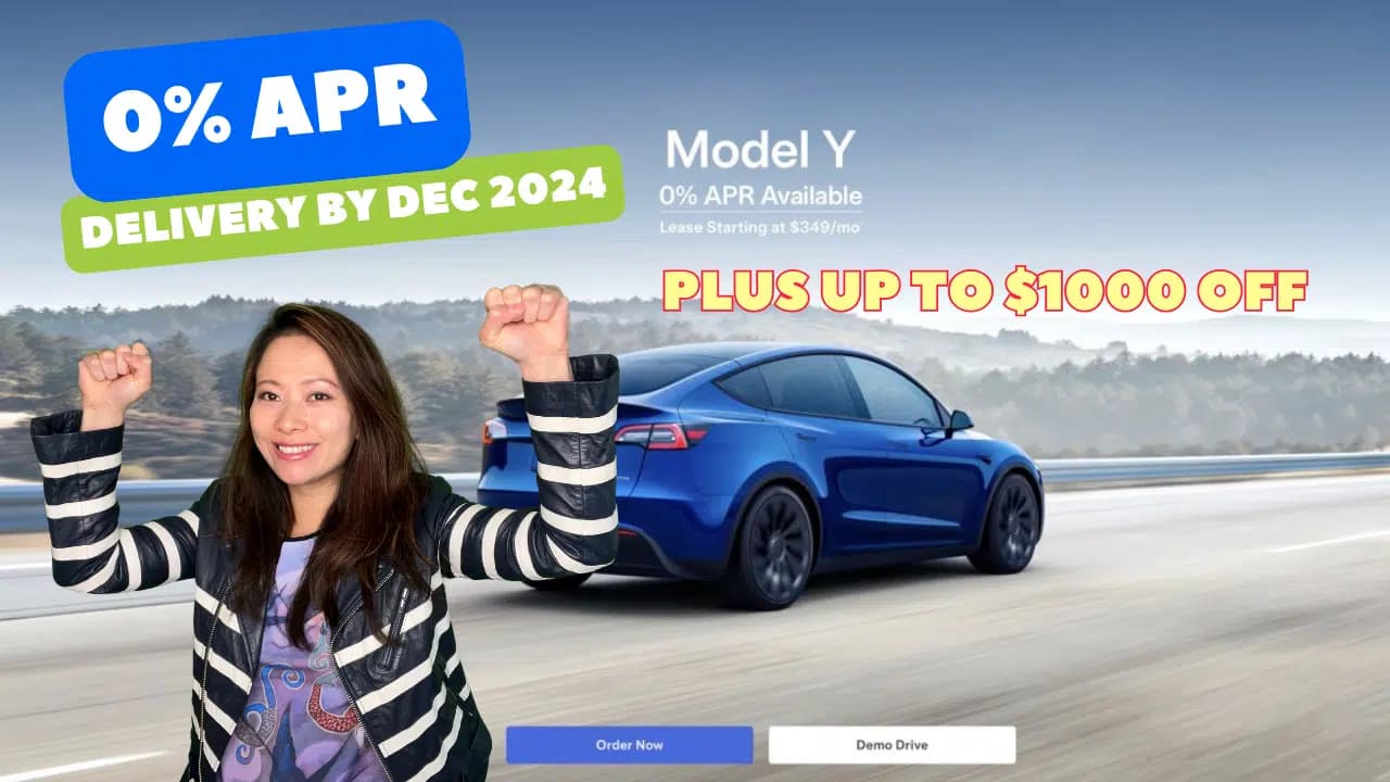 Tesla Rolls Out 0% APR Financing for Model 3 and Model Y in the U.S. (Delivery Ends Dec 2024)