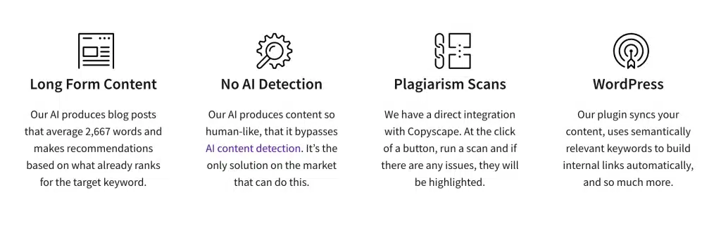 Content At Scale Key Features (2023)