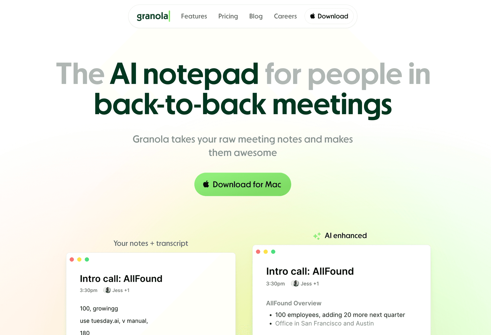 Granola AI Notepad