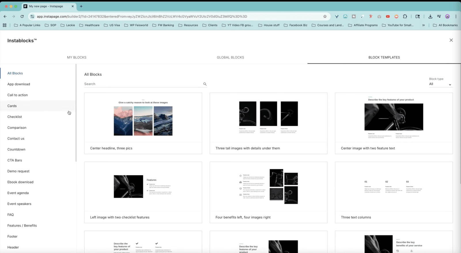 Instablocks - Building a landing page in 5 minutes with Instapage, for Xiang Li Art