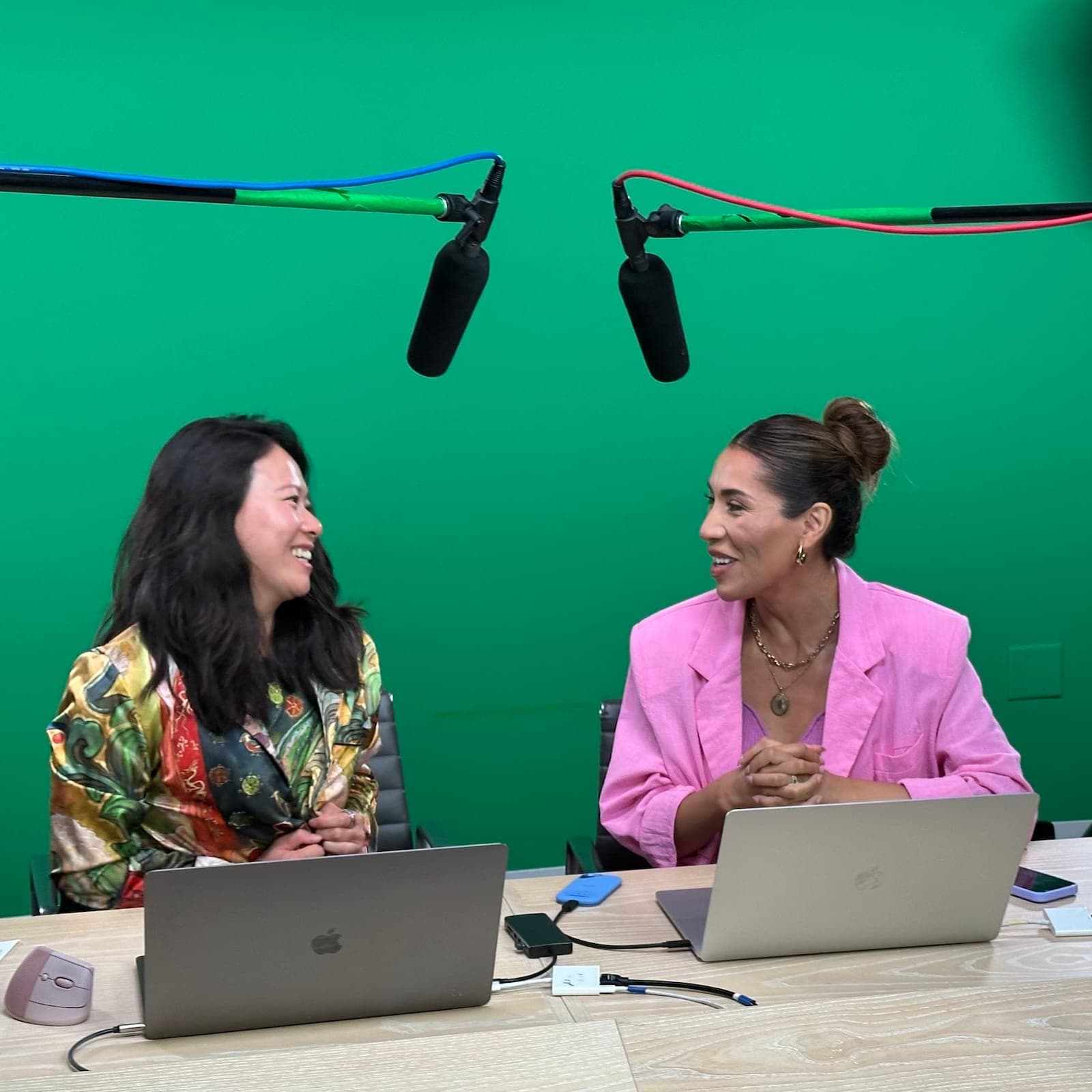 Fei Wu recording Adobe Live podcast