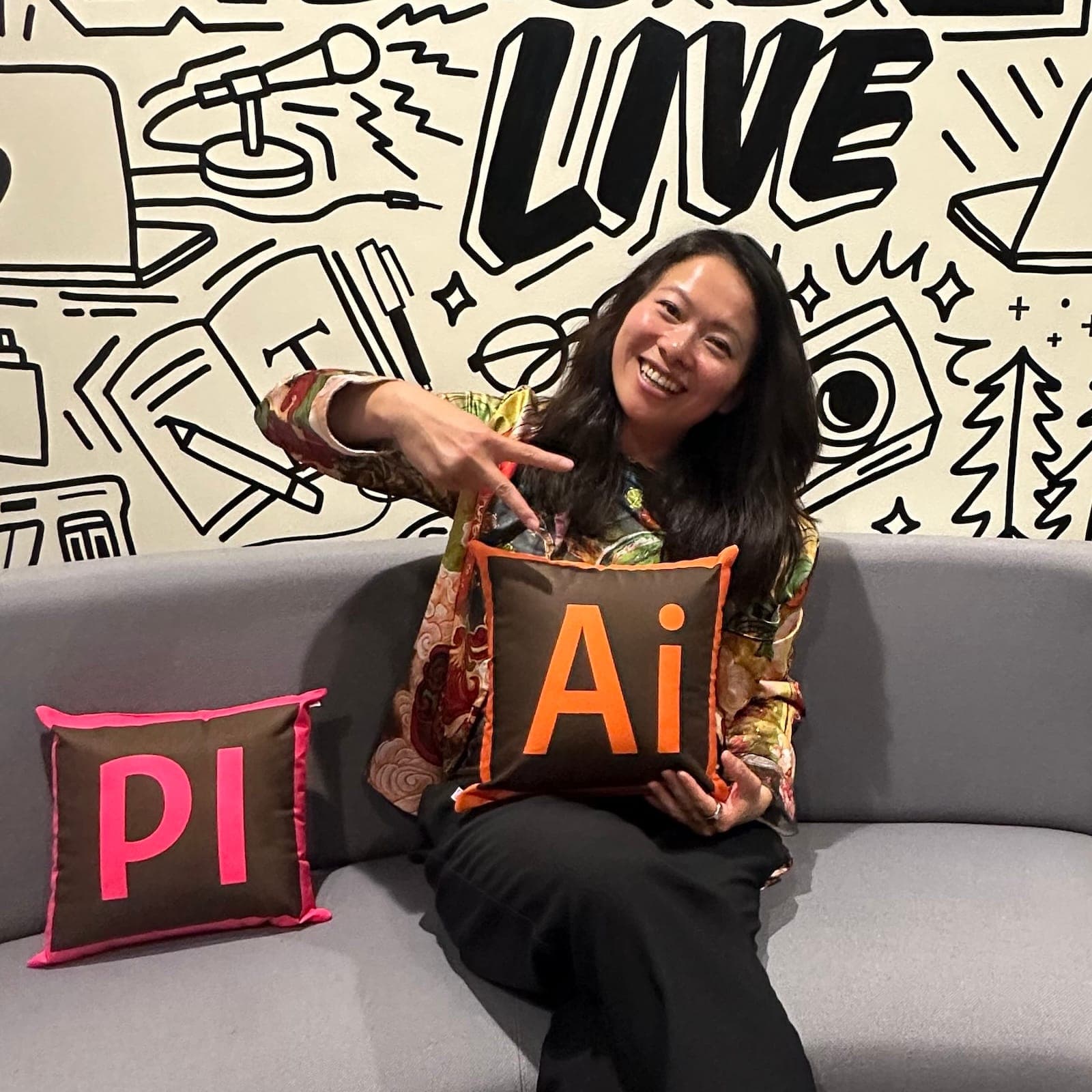 Fei Wu at Adobe event