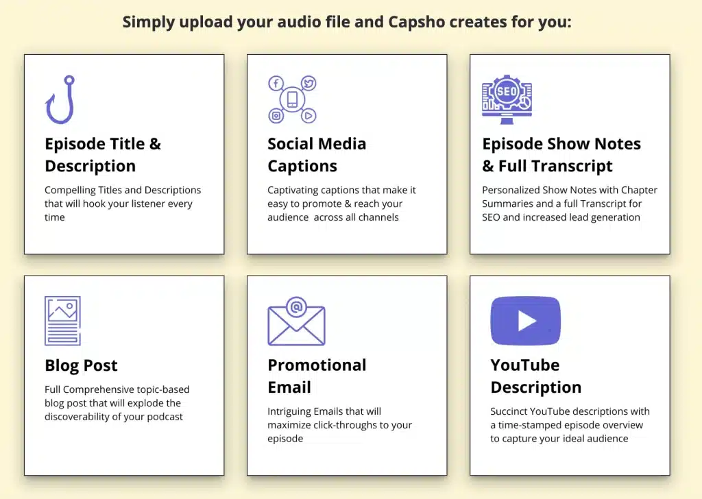 Capsho: AI Copywriter for Podcasters