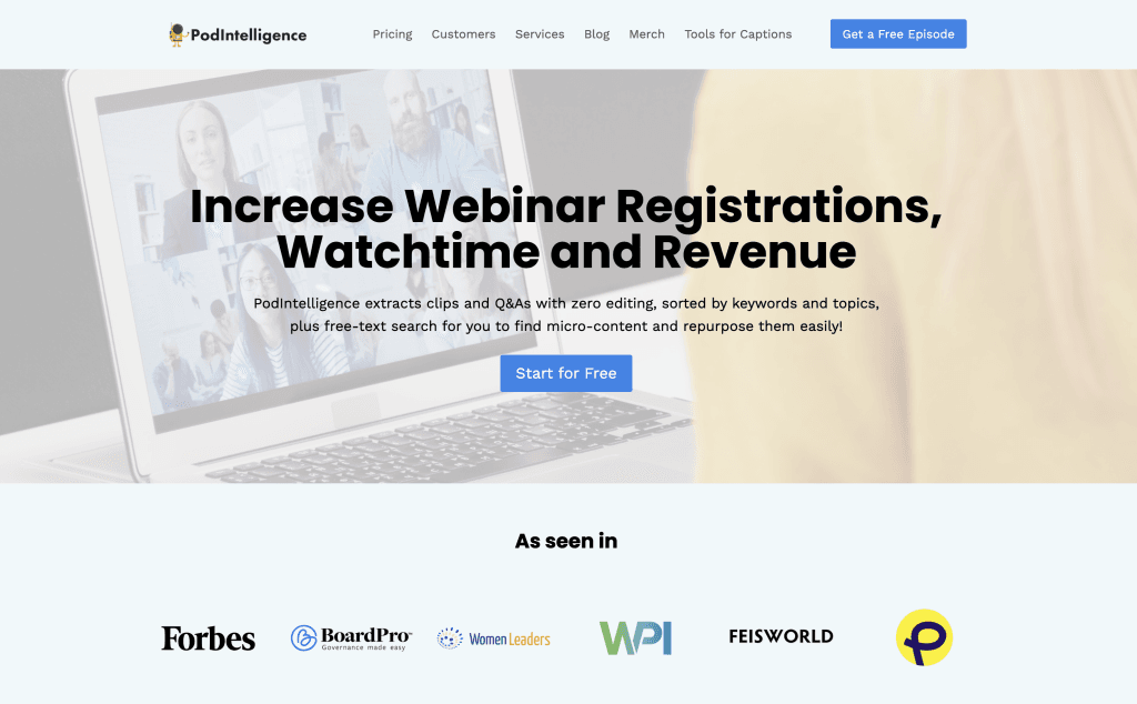 PodIntelligence Home Page