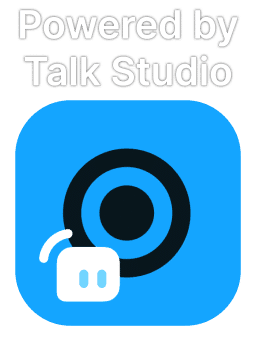 Powered by Talk Studio. Streamlabs Talk Studio Logo (2023)