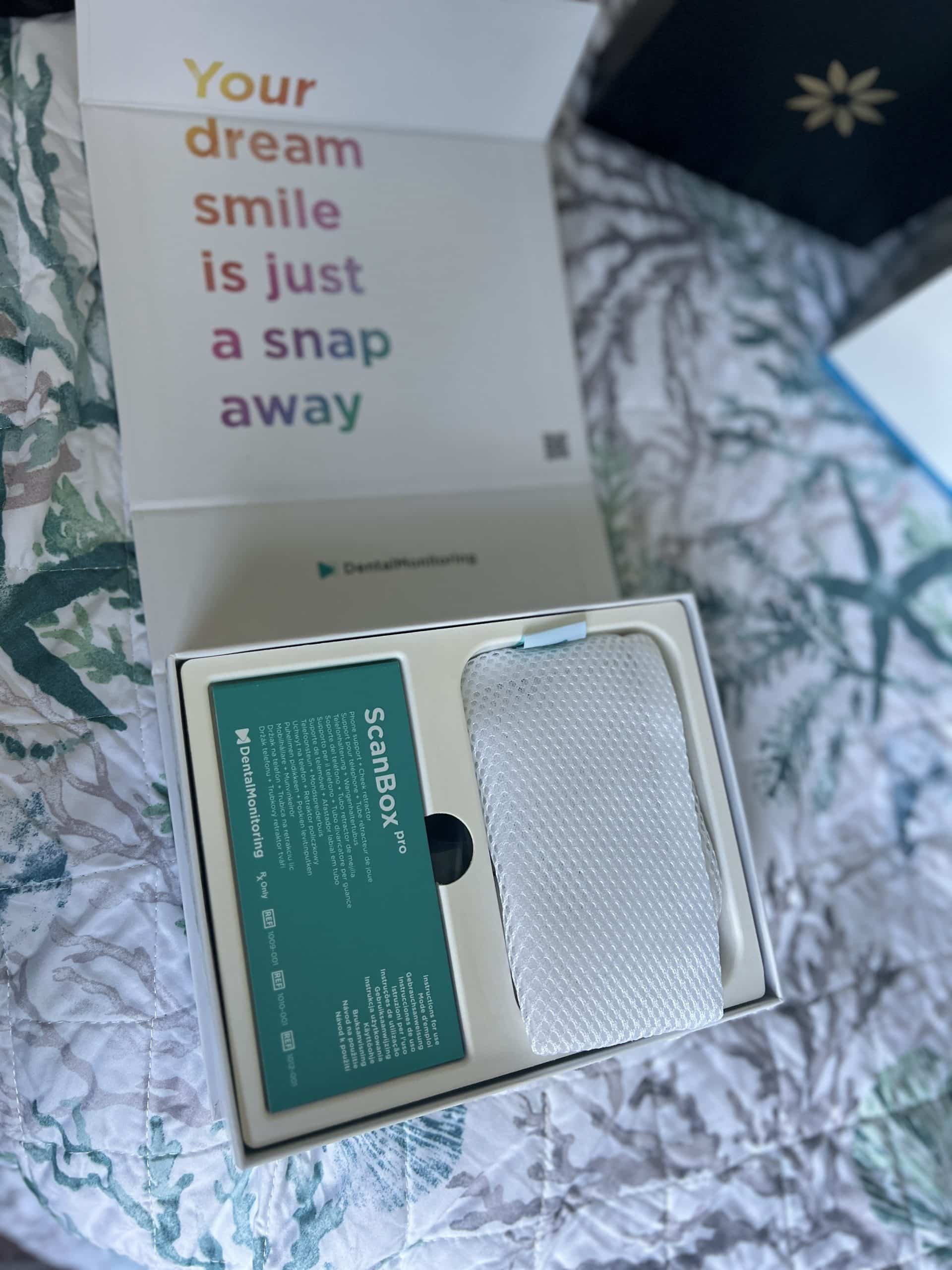 Multiple numbered Invisalign aligner sets stored in labeled packaging