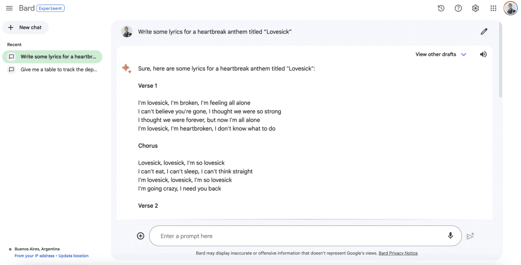 Google Bard Updates (July 2023): Pinned and Recent Threads