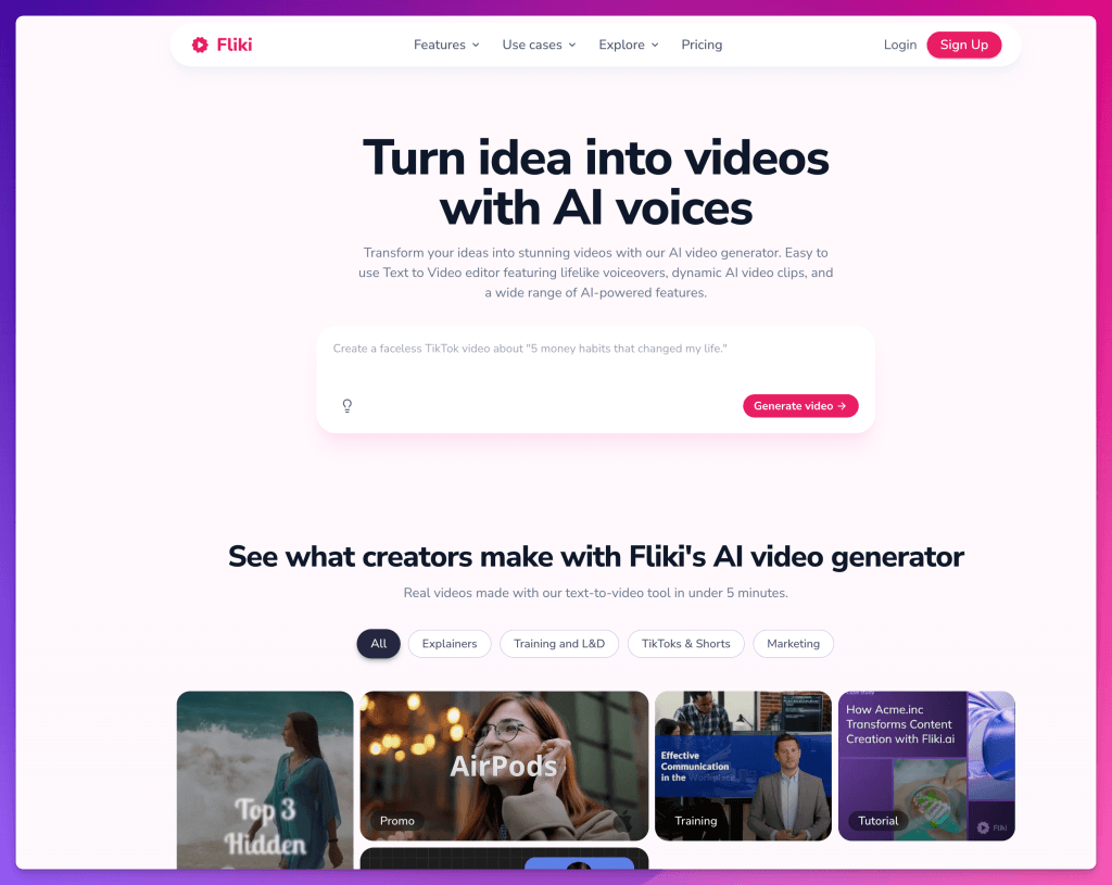 Fliki AI