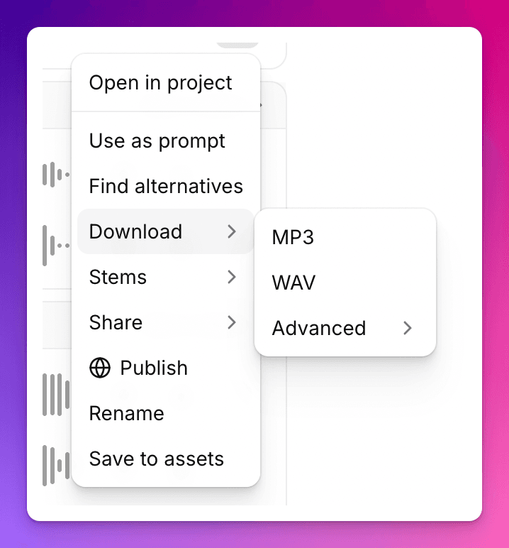 Export ElevenLabs Music v2 into your actual workflow