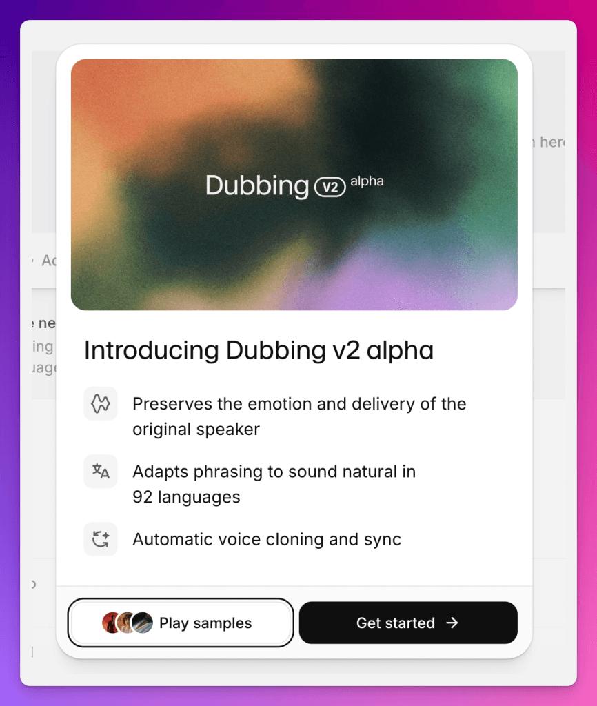 dubbing v2
