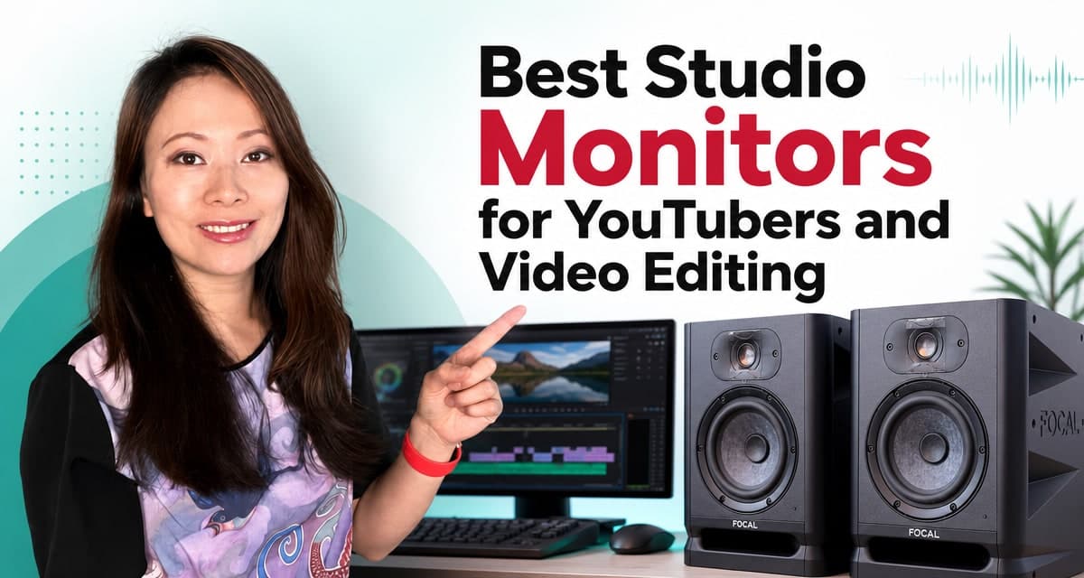 Best Studio Monitors for YouTubers and Video Editing (2026)
