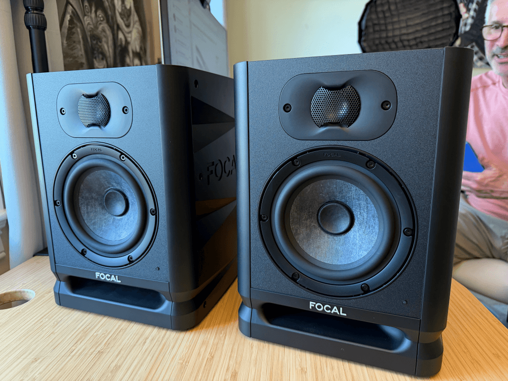 focal alpha 50 evo pair front wide studio desk
