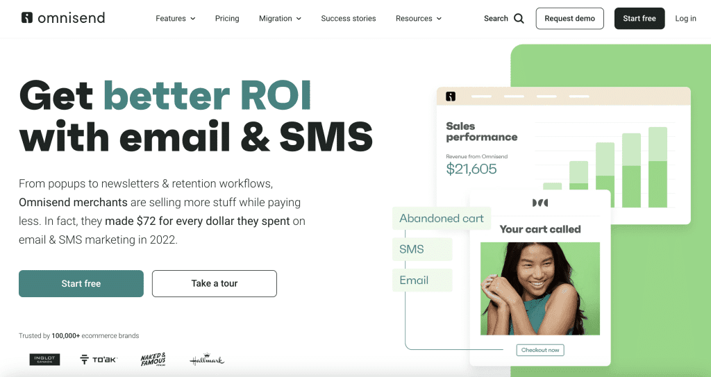 Omnisend: one of the best AI email marketing tools in 2023