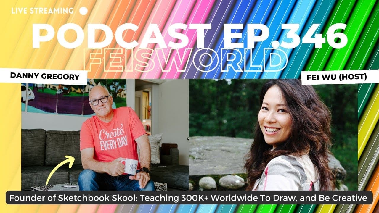 Danny Gregory: Founder of @sketchbookskool on Teaching 300K+ To Draw and Be Creative (#346)