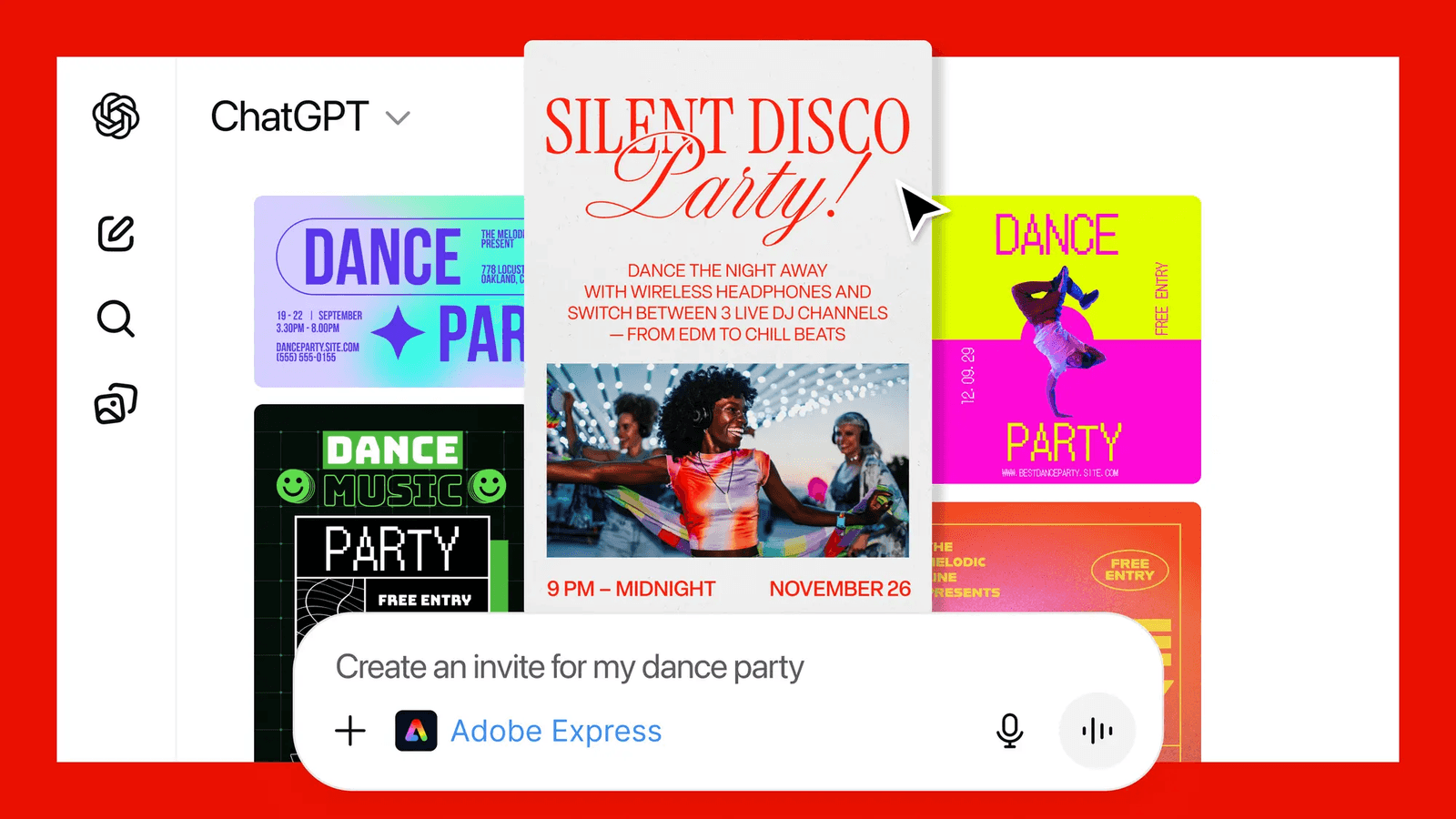 Adobe in ChatGPT: Use Adobe Express for FREE in ChatGPT