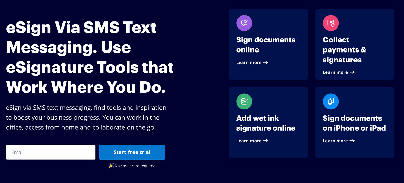 signNow SMS invites