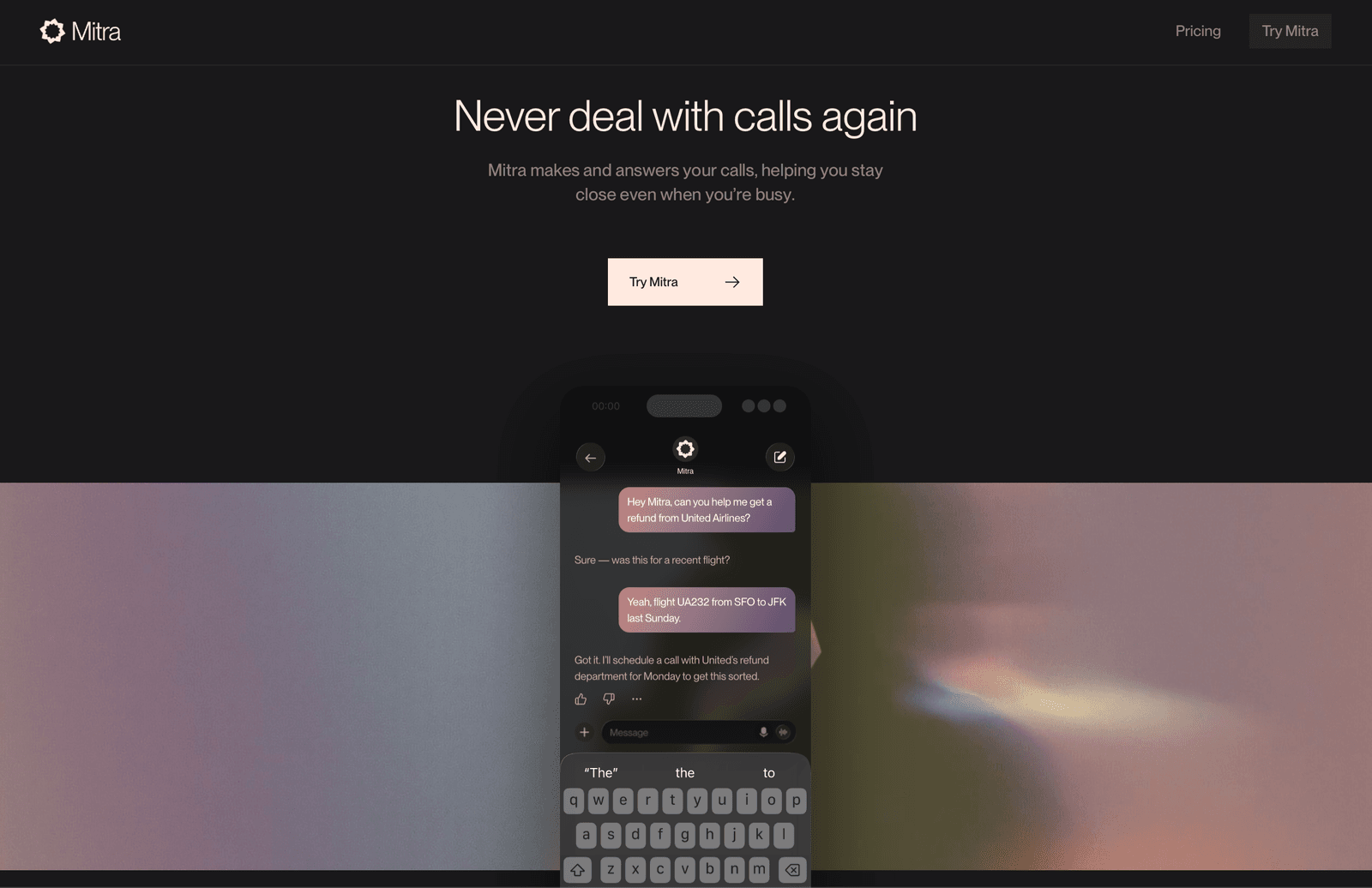 Mitra AI: AI for real phone calls