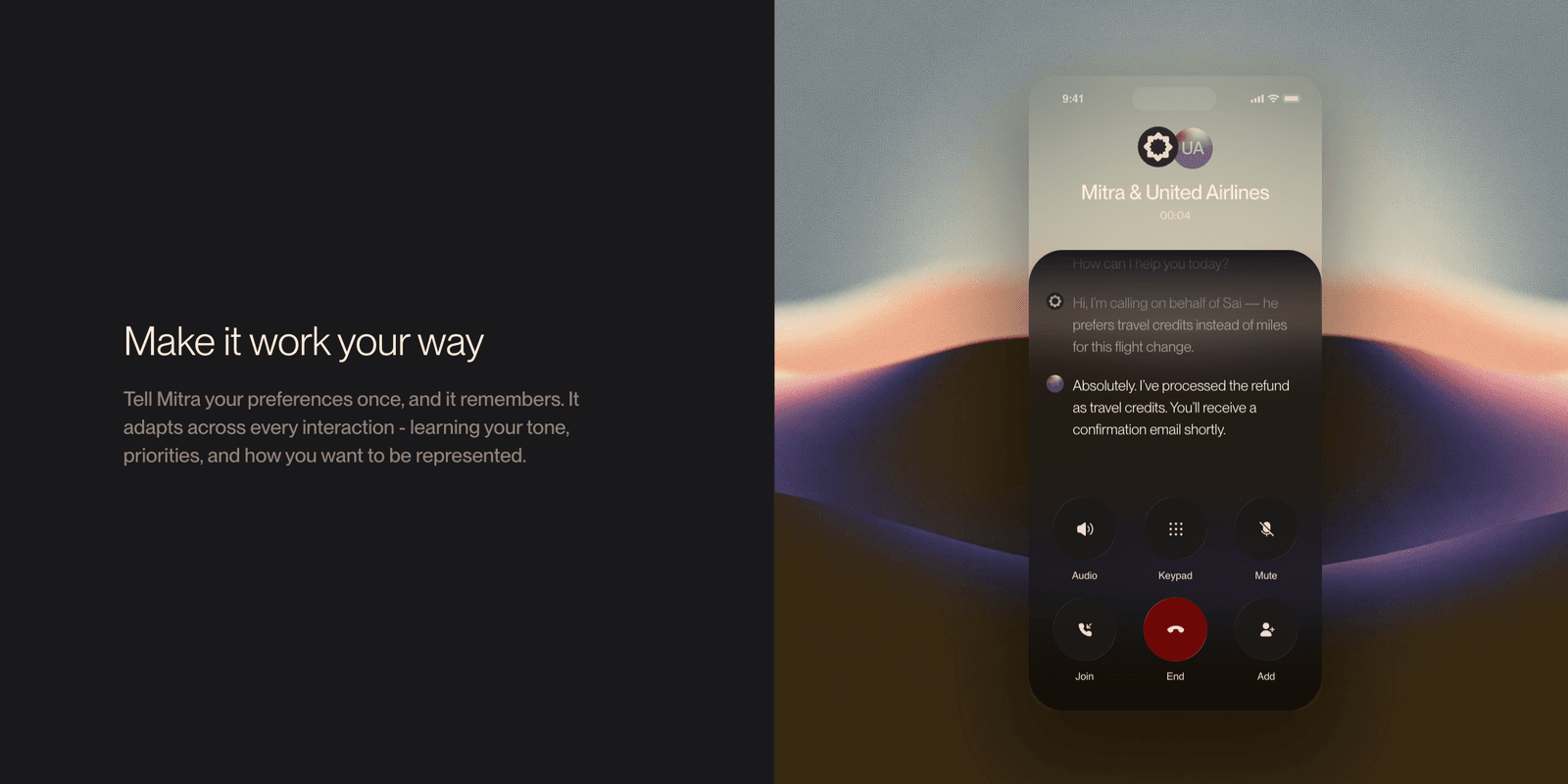 Mitra AI: AI for real phone calls