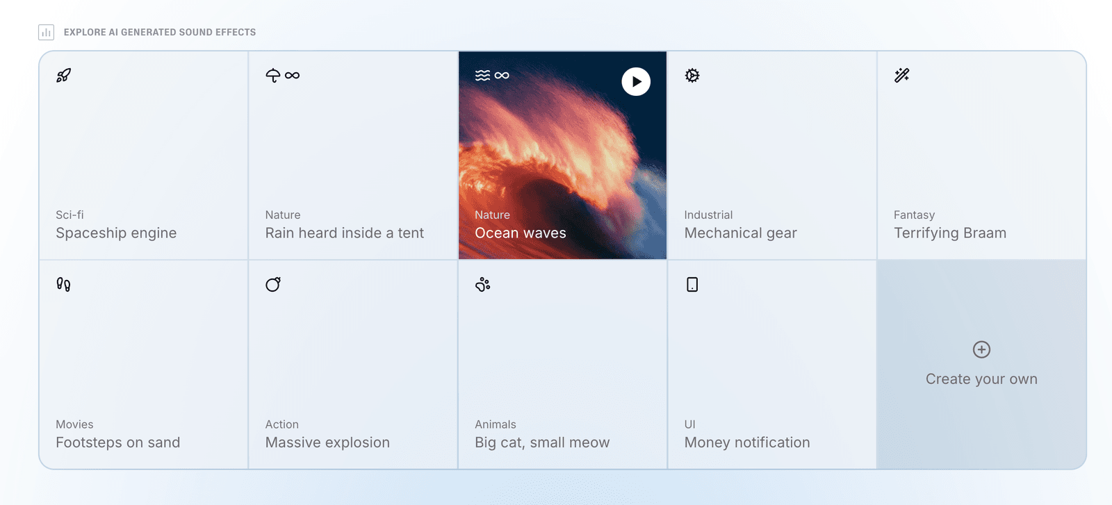 ElevenLabs AI Sound Effect Generator