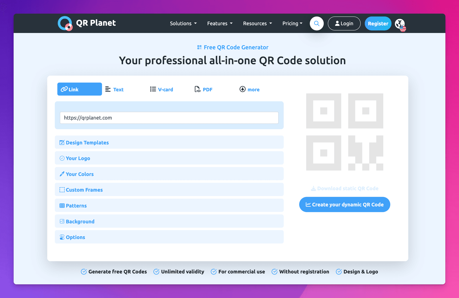QR planet GS1 qr code generator