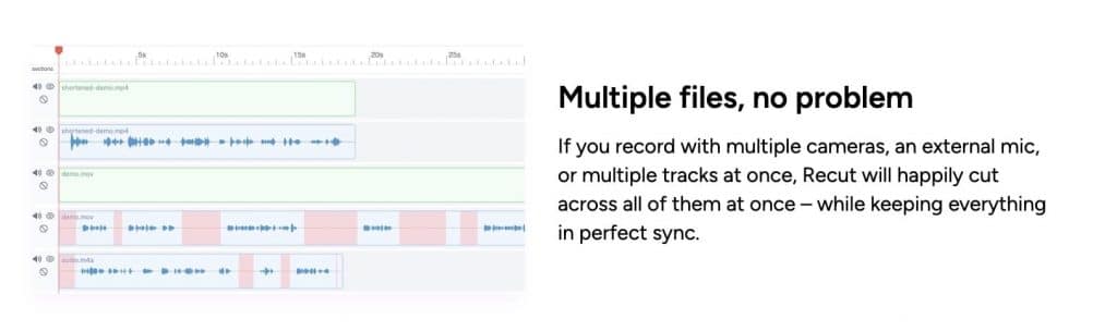 Recut works with multiple files (2023)