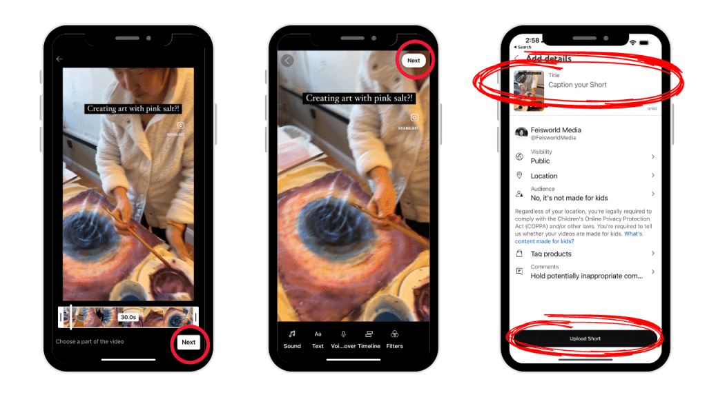 Upload a Short to YouTube on the Phone (2/2)