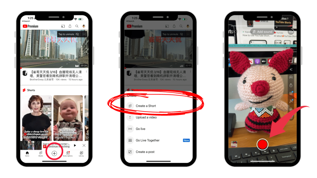 How To Create YouTube Shorts on iPhone