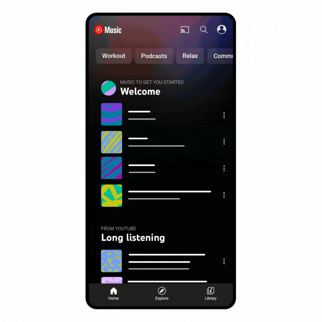 YouTube Music Podcasts