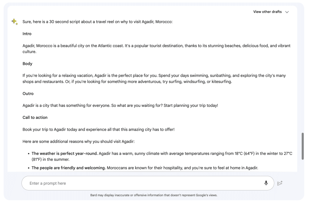 Google Bard For YouTube - Writing scripts for your videos