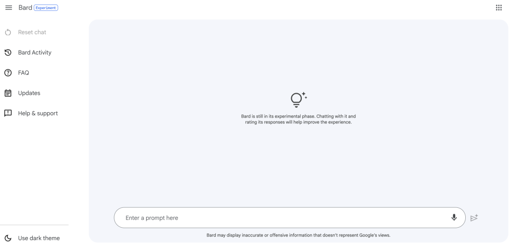 Google Bard Prompt (2023)