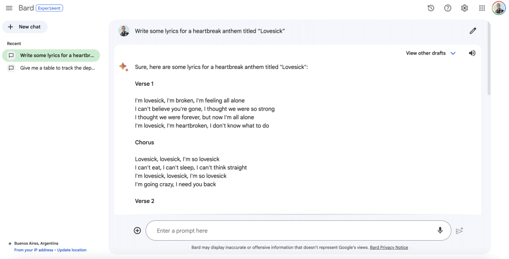 Google Bard Updates (July 2023): Pinned and Recent Threads
