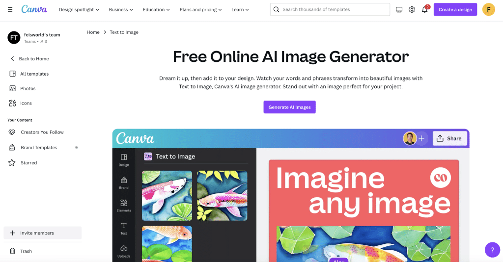 Canva - Best AI Tools for podcasting (design)