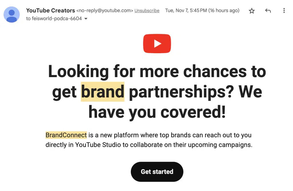 YouTube BrandConnect