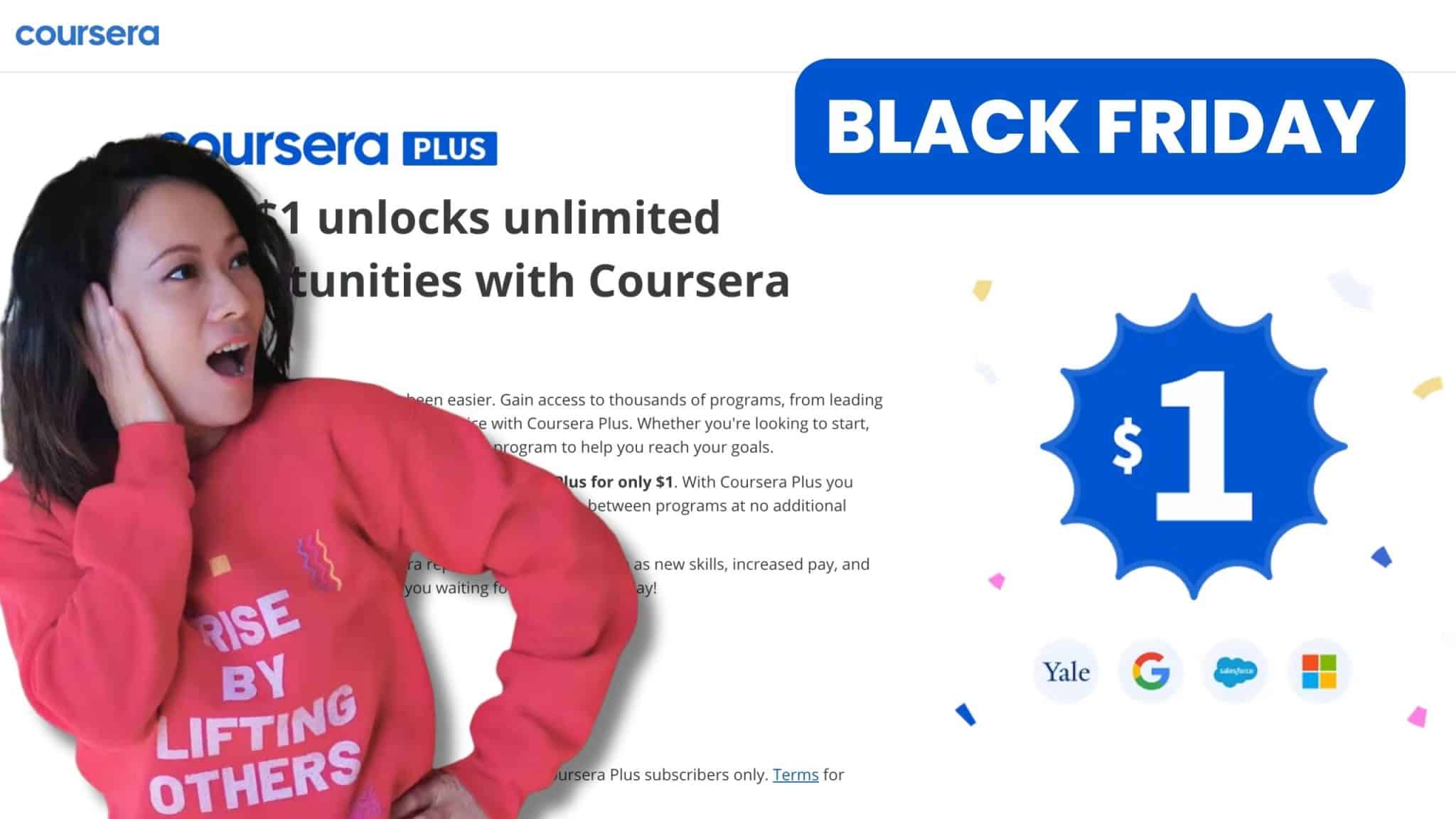 Coursera Black Friday & Cyber Monday CRAZY Deal JUST 1 (2023) Feisworld