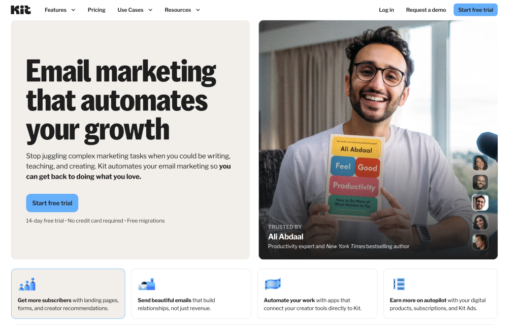 Kit Black Friday 2025 Offer, one of the best email marketing platforms with AI. Get 60% OFF in their creator bundle