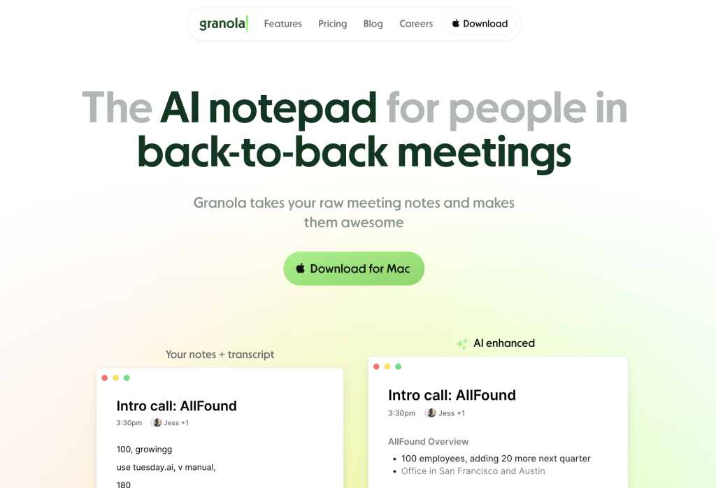 Granola AI Notepad